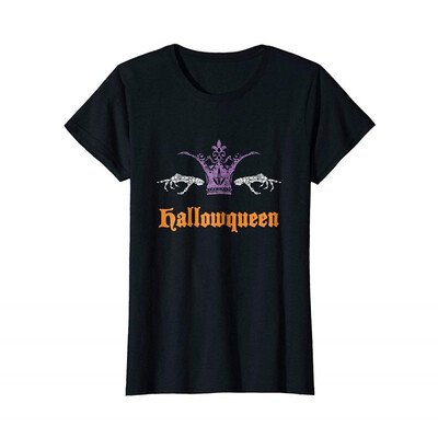 

Funny Hallowqueen T-shirt Queen Halloween Costume Gift