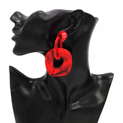 

Olaru Bohemian korean square Stud Earring For Women handmade Earrings Statement Jewelry New Wholesale Accessories christmas gift