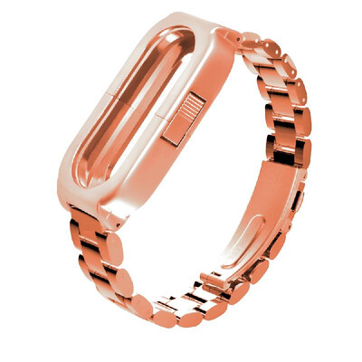 

Metal Wrist Strap for Xiaomi Mi Band 3 Bracelet Screwless Stainless Steel Wristband Watchband Watch Strap