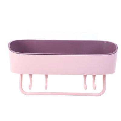 

〖Follure〗Wall Mounted Kitchen Bathroom Storage Rack Shelf Hooks Hanger Draining Holder