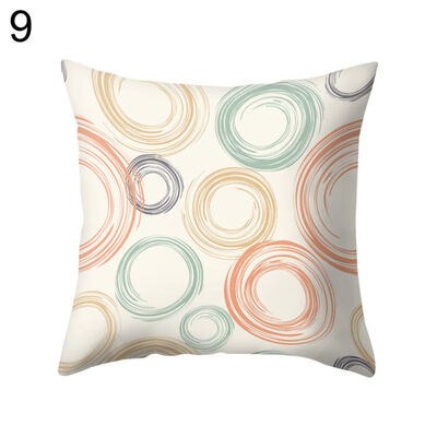 

Fresh Flower Stripe Dot Square Throw Pillow Case Cushion Cover Bedding Articles