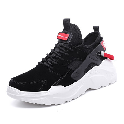 

Mens Shoes Fashion Sports Casual Outdoors Sneakers Breathable Running Shoes Light Lace Up Shoes For Men Black Grey Red Size 39-44
