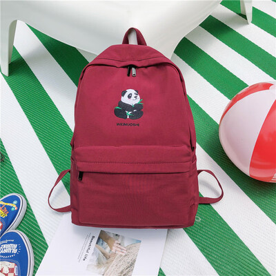 

Schoolbag female Korean version of high school ins wind embroidery lovely girl students campus shoulder bag ancient feeling a hund