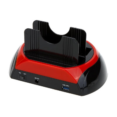 

All in 1 HDD Docking Dual Double 25"35" IDE SATA USB 30 20 Dock Station