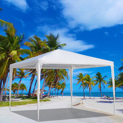 

Canopy Tent 3 x 3m Waterproof Tent with Spiral Tubes White Wedding Tent