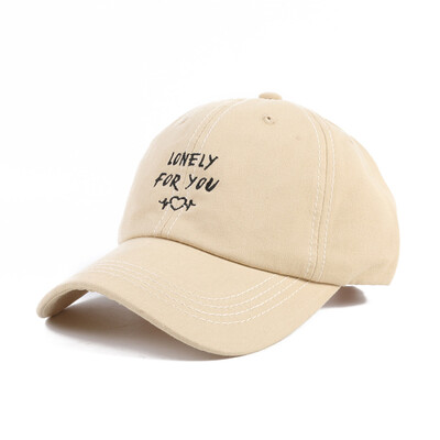 

Fall 2019 Womens New Hat Korean Alphabet Baseball Cap Outdoor Fashion Duck Tongue Cap Recreational Sunshade Cap Tide