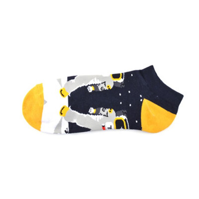 

New street fashion female socks Pop-Up street animal astronaut cactus creative element cotton breathable socks women sox