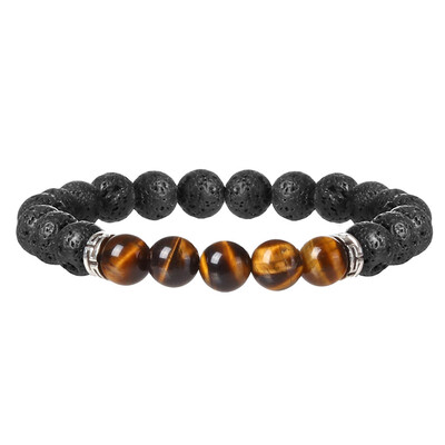 

1 pcs Fashion Style Healing Beaded Bracelet Natural Lava Stone Bracelet Jewelry armbanden voor vrouwen
