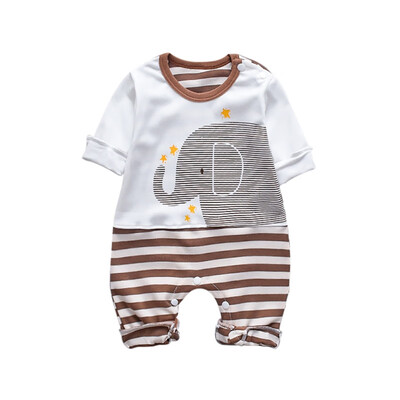 

Autumn Baby Boy Girl Clothes Casual Rompers For Infant Cute Cartoon Print Long Sleeve Children Jumpsuit Outfits for Babe