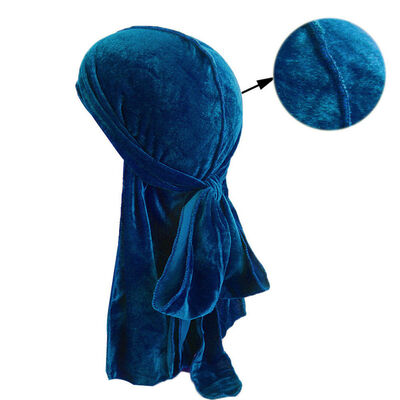 

Unisex Men Lady Velvet Silk Breathable Bandana Hat Turban Cap Doo Durag Headwear