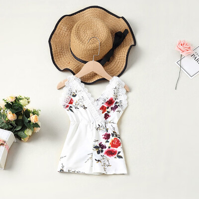 

Mother & Daughter Kids Girl Floral Print Jumpsuit Romper Family Matching Clothes