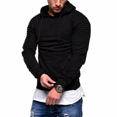 

Mens Winter Slim Hoodie Warm Hooded Sweatshirt Coat Jacket Outwear Sweater