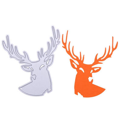 

Deer Head Cutting Dies Stencils Scrapbook Embossing DIY Craft Card Gift