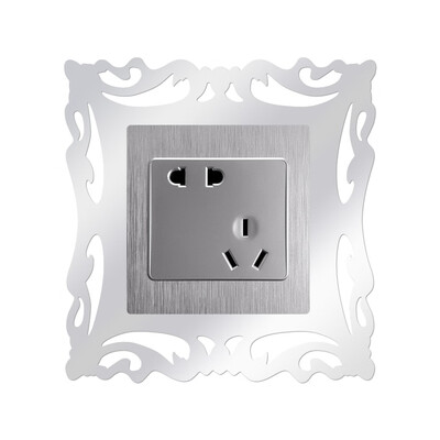 

Gobestart Switch Sticker Home Decor Wall Sticker Mirror For Shop Home Wall Decoration 4PC