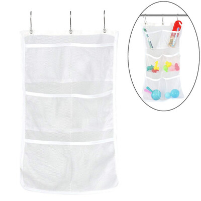 

Siaonvr Bathroom Tub Shower Bath Hanging Mesh Organizer Caddy Storage Bag