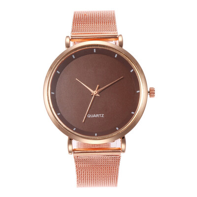 

RM Fashion Magnetic buckle Dazzling women Mesh Belt Watch ladies Quartz Analog