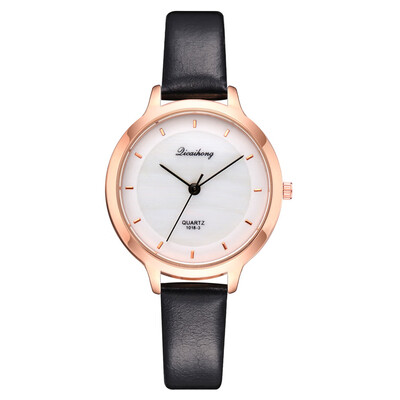 

Womens wild temperament watch casual PU belt student watch