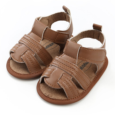 

Summer Kids Boys Baby Beach Breathable Soft Sole Bottom Shoes Walking Crib Shoes