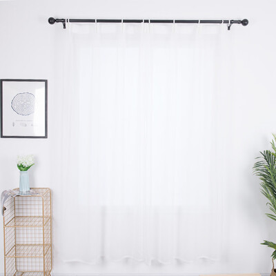

Gobestart Leaves Curtain Tulle Window Treatment Voile Drape Valance 2 Panel Fabric