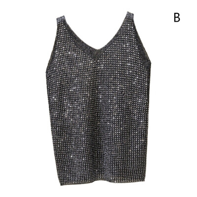 

Camisole Sequin Decoration Womens Camisole Fashion Sweet Camisole