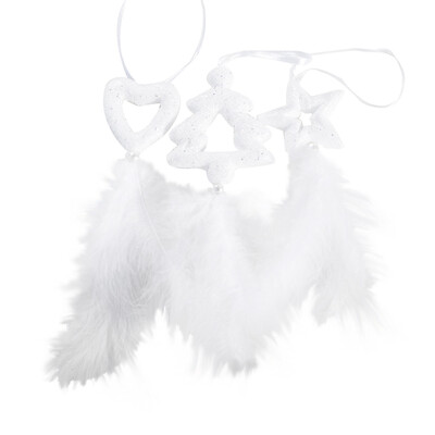 

Gobestart Christmas Decoration Pendant Bubble Pentagram Love Feather Ornament 3 pcs