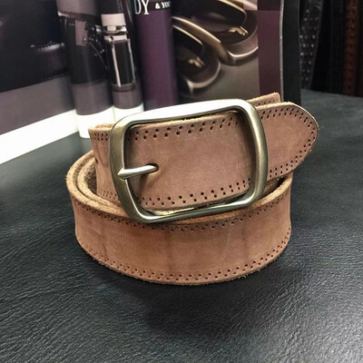 

Ms Korean version of the ring pin buckle leather belt female leather wild belt simple ethnic style manufacturers