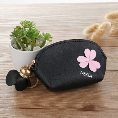 

Tailored Fashion Women Flower Zip Wallet Coin Purse Keychain Bag Storage Bag