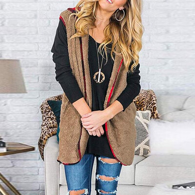 

Toponeto Winter Womens Warm Short Faux Fur Coat Jacket Sleeveless Vest Outwear