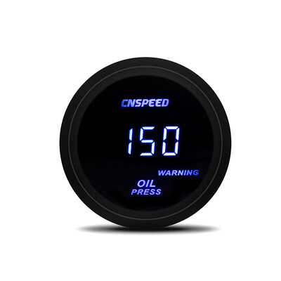 

52mm 12V Digital Blue LED Light Oil Pressure Press Gauge With Sensor Car Digital Oil Pressure Meter