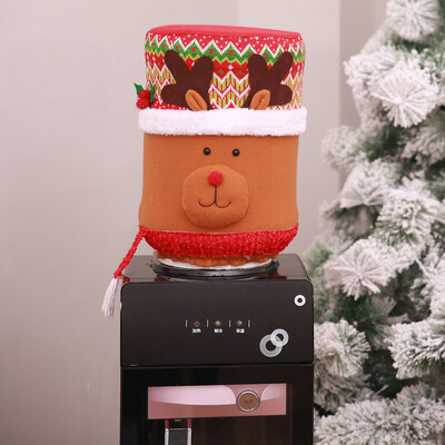 

Tailored Christmas Dust Cover Water Bucket Dispenser Container Bottle Purifier Xmas Decor
