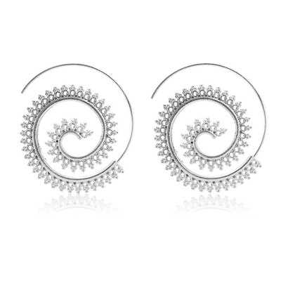 

Olaru Trendy Simple Flower Crystal Scrub Hoop Earrings For Woman Statement korean Cheap Big earring Fashion Ear Jewelry Brincos