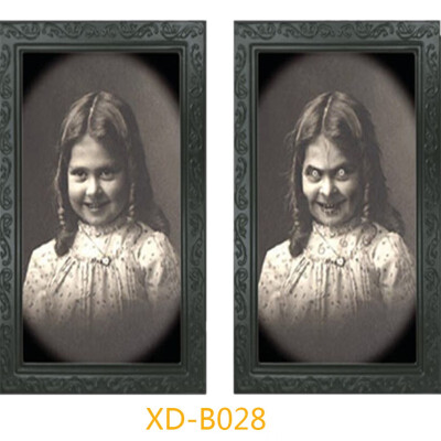 

18 styles Horror Face-changing Ghost Photo Frame Pictures Frames Changing Face Ghost Halloween Party Decoration Props Accessorie