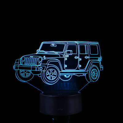 

〖Follure〗LED 3D Illuminated Lamp Optical Desk Night Light With 7 Color Changing