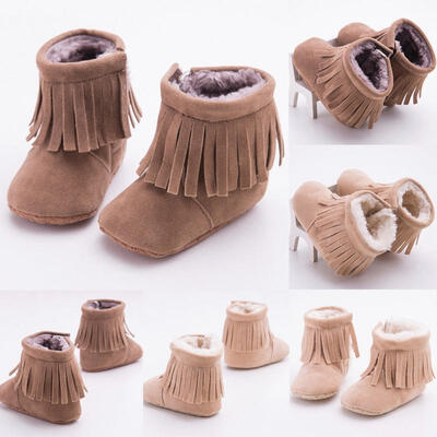 

Newborn Baby Girls Boys Winter Warm Boots Toddler Infant Soft Sole Shoes 0-18M