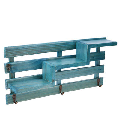 

Wood Wall Mounted Shelf Holder Storage Rack Organizer Hanging Home Decor