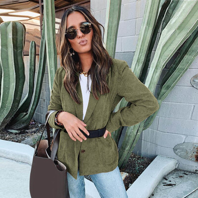 

Toponeto Women Fashion Long Sleeve Open Front Pocket Cardigan Suit Jacket Coat Top