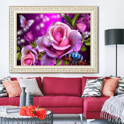 

Toponeto 5D Embroidery Paintings Rhinestone Pasted DIY Diamond Painting Cross Stitch