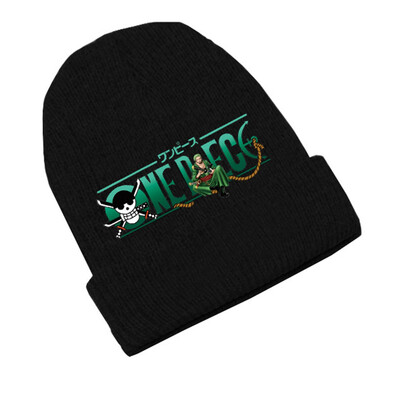 

redCherry Anime Winter Hats One Piece Embroidery Skull Beanies Hat Cap Hip Hop Knitted Hat