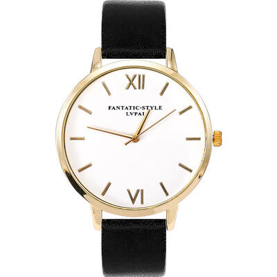 

2018 Women Fashion Black Leather Strap Analog Quartz Watch Ladies Luxury Dress Watches For Women Jewelry Gift