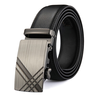 

New Mens Alloy Buckle Belts Leather Automatic Buckle Male Business Belts Casual Fashion Man Brand Belts