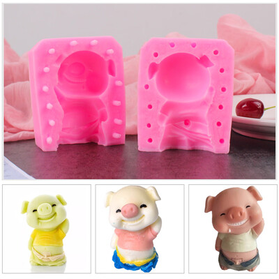 

Gobestart DIY Baby Pig Shape Cake Decor Mold Mousse Cake Ice Cream Baking Mould