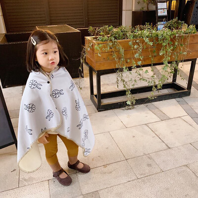 

Toponeto Multifunction Winter Child Flannel Shawl Blanket Wearable Thick Warm Soft