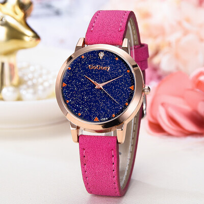

RM Fashion Simple Without Numeral Scale Starry Dial Dial Quartz Female Watch