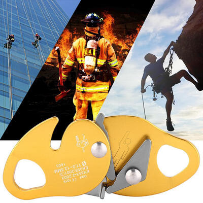 

Greensen Self-braking Stop Descender Clamp Grab Rescue Rappel Ring Climbing Gear for 11-125mm Rope