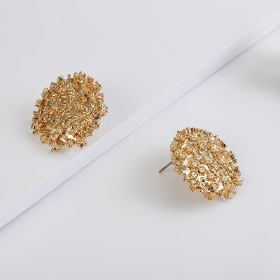 

2019 Vintage Earrings Big For Women Statement Drop Earrings Geometric Golden Color Metal Pendant Earrings Trend Fashion Jewelry