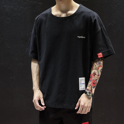 

Toponeto Mens Summer Casual Fashion Patchwork O-Neck Short Sleeve T-shirt Tops Blouse