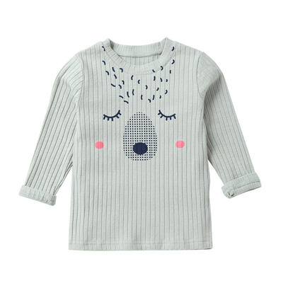 

Autumn Cute Soft T-shirt Casual O-Neck Boy Children Knit Long Sleeve Tops