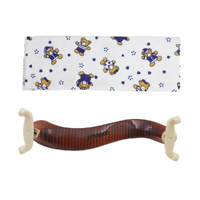 

ammoon Violin Shoulder Rest Maple Wood for 34 44 Violin Fiddle with Cleaning Cloth
