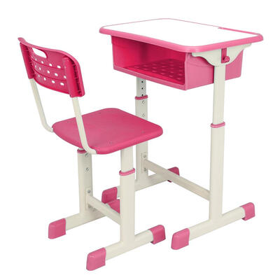 

High School Student Desk&Chair Set Adjustable Child Study Furniture Storage