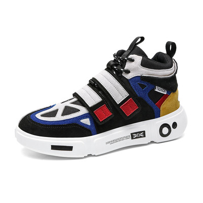 

Fashion wild pig leather shoes casual tide shoes Mens shoes high top shoes